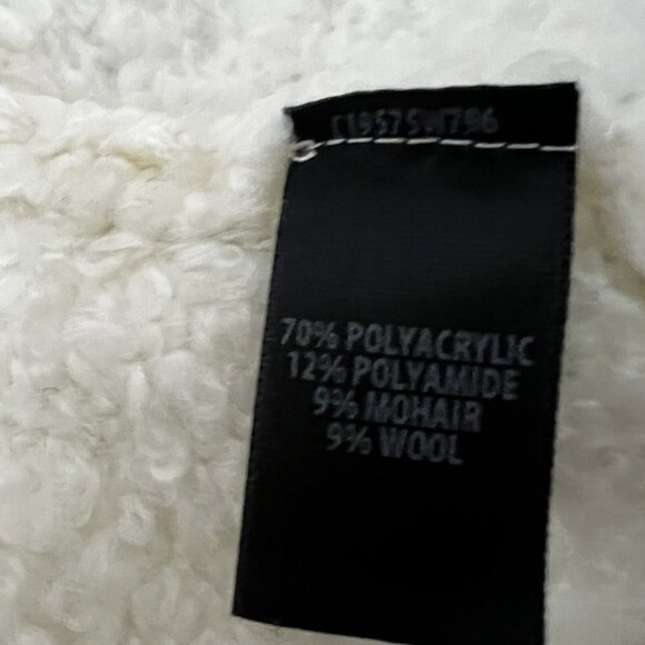 St. John Coat Light Weight Loop Knit  Notch Collar Beige Size XL New With Tags - Picture 8 of 11